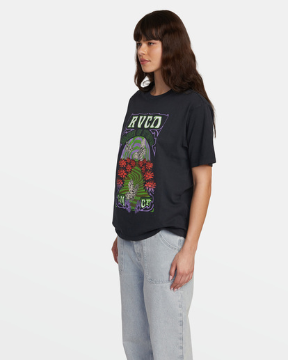 3 Swirl Anyday T-Shirt Black AVJZT00638 RVCA