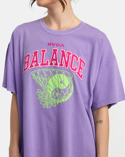 2 All Net Baggie T-Shirt Purple AVJZT00656 RVCA