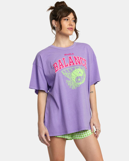 5 All Net Baggie T-Shirt Purple AVJZT00656 RVCA