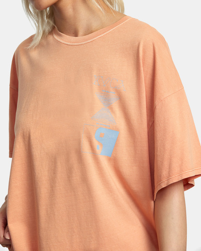 6 Retreat Baggie T-Shirt Orange AVJZT00658 RVCA