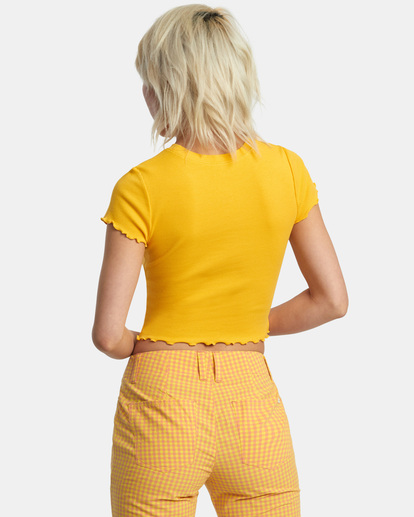 1 Sun Worship Classmate T-Shirt Yellow AVJZT00693 RVCA