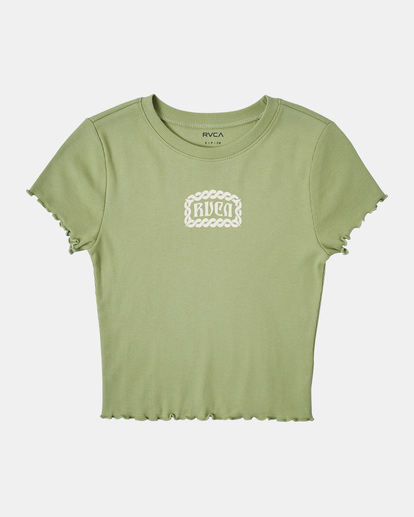 6 Tangled Classmate T-Shirt Green AVJZT00694 RVCA
