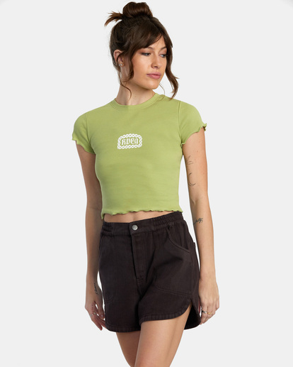 4 Tangled Classmate T-Shirt Green AVJZT00694 RVCA
