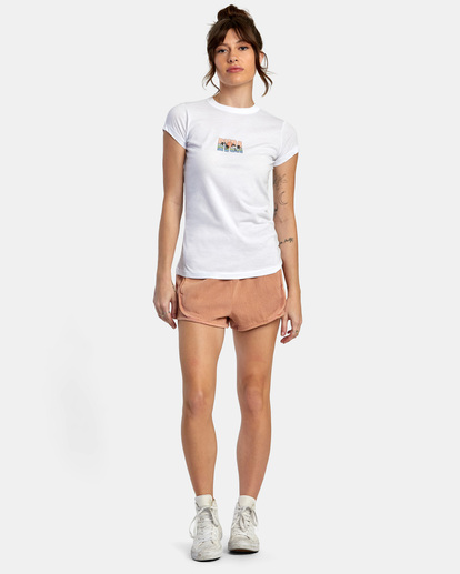 3 Gulf Coast T-shirt White AVJZT00701 RVCA