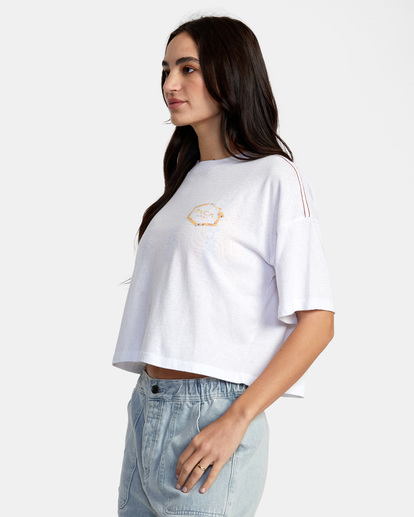 4 Hawaii Hex Tee White AVJZT00703 RVCA