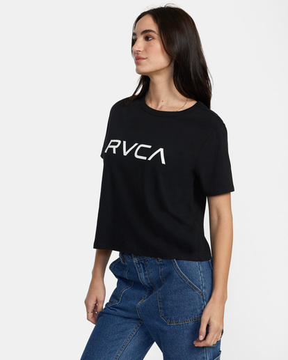 4 Big Rvca T-shirt Black AVJZT00729 RVCA