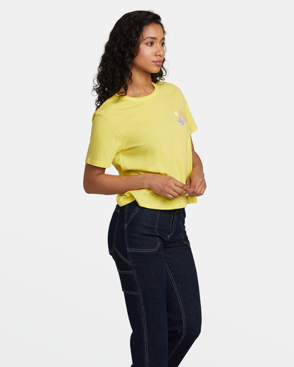 4 Cuttings T-Shirt Yellow AVJZT00730 RVCA