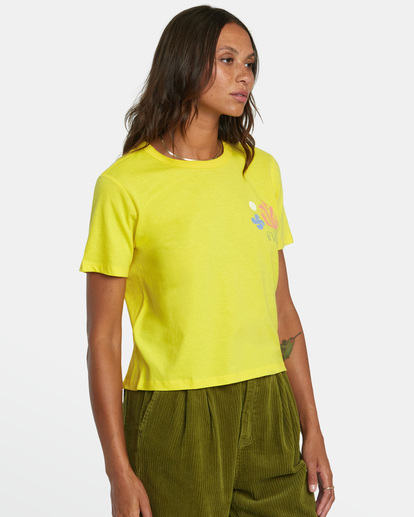 5 Cuttings T-Shirt Yellow AVJZT00730 RVCA