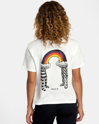 1 Rainbow Connection T-Shirt White AVJZT00731 RVCA