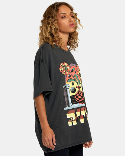 5 Martin Ander Potal Tee Black AVJZT00747 RVCA