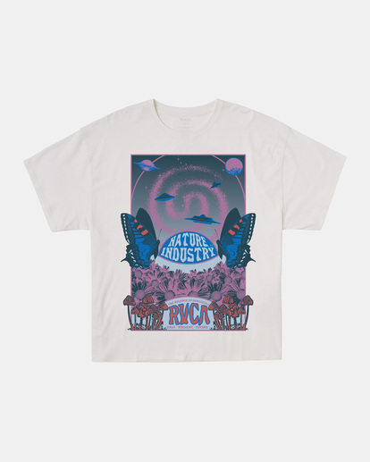 6 Spaced Out T-Shirt White AVJZT00845 RVCA
