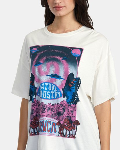 2 Spaced Out T-Shirt White AVJZT00845 RVCA