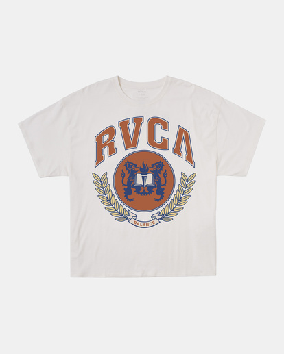 6 Varsity - T-Shirt for Women White AVJZT00847 RVCA