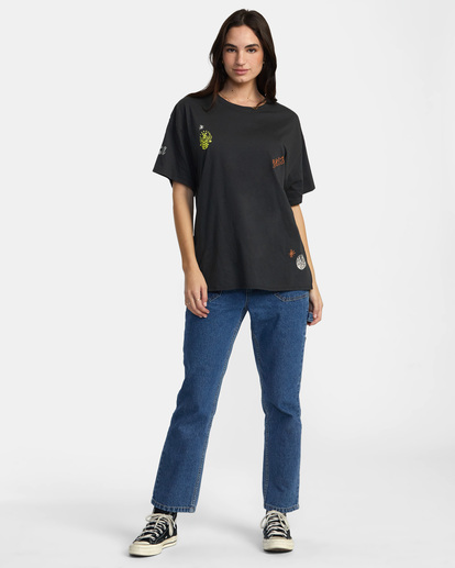 3 Zzzen - T-Shirt for Women Black AVJZT00859 RVCA