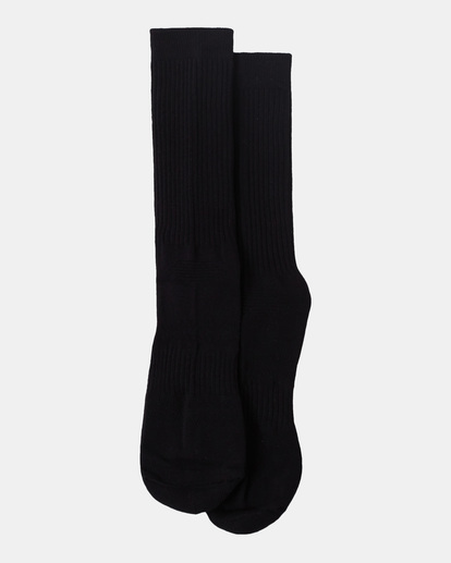 1 2 Pack Sport Vent Cushion Crew Socks Black AVYAA00180 RVCA