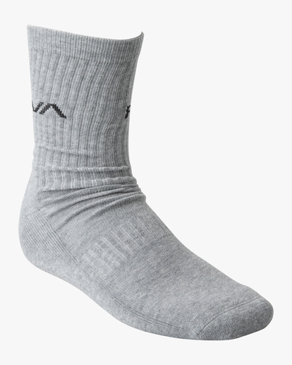 4 2 Pack Basic Logo Crew Socks Blue AVYAA00181 RVCA