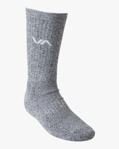 4 2 Pack Basic Logo Crew Socks Red AVYAA00181 RVCA