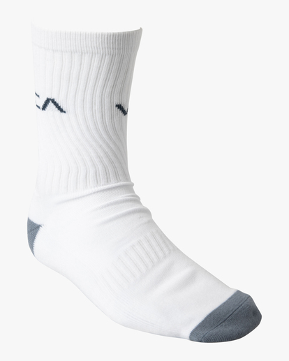 2 2 Pack RVCA Striped Crew Socks Blue AVYAA00183 RVCA