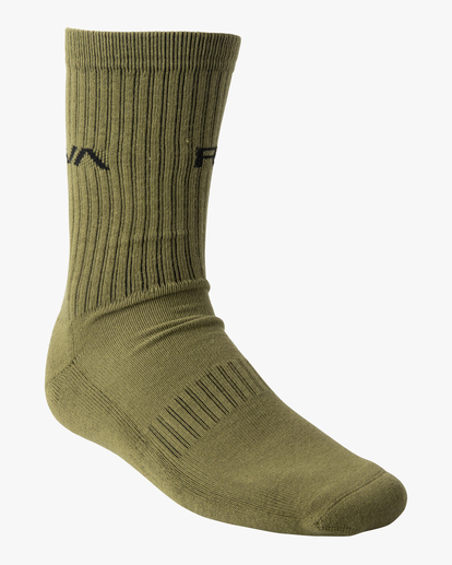 2 2 Pack RVCA Tossed Crew Socks  AVYAA00185 RVCA
