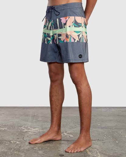 4 Westport Print Boardshorts 17" Blue AVYBS00135 RVCA
