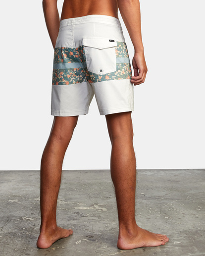 5 Westport Print Boardshorts 17" Silver AVYBS00135 RVCA
