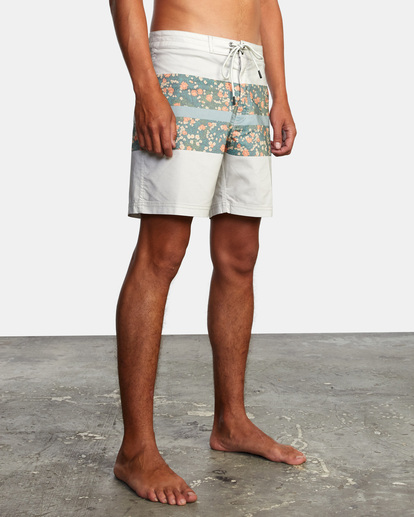 6 Westport Print Boardshorts 17" Silver AVYBS00135 RVCA