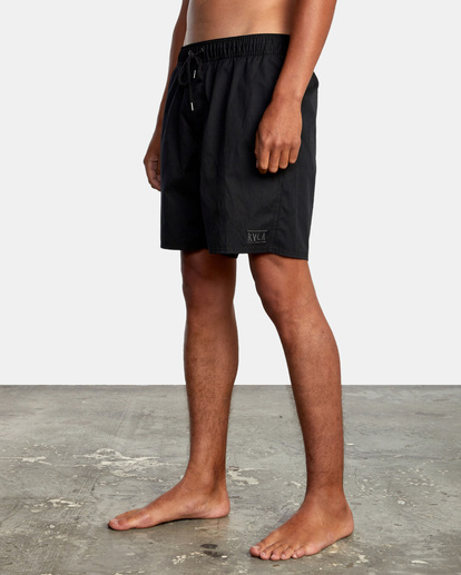 4 Opposites Elastic Waist 2 Boardshorts 17" Black AVYBS00162 RVCA