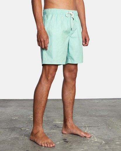 4 Opposites Elastic Waist 2 Boardshorts 17" Green AVYBS00162 RVCA