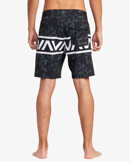 2 VA Banded Boardshorts 18" Black AVYBS00189 RVCA
