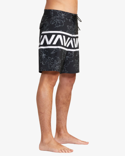 6 VA Banded Boardshorts 18" Black AVYBS00189 RVCA
