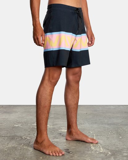 6 VA Banded Boardshorts 18" Black AVYBS00189 RVCA