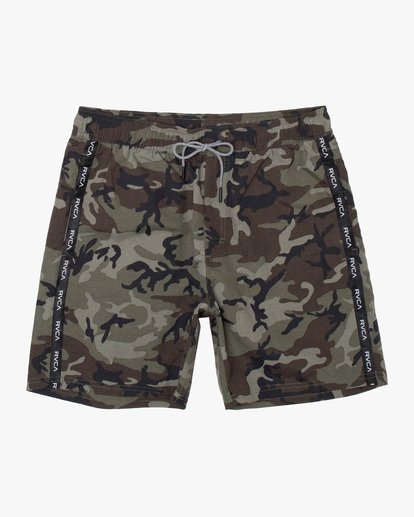 0 VA Standard Issue Elastic Boardshorts 17" Brown AVYBS00201 RVCA