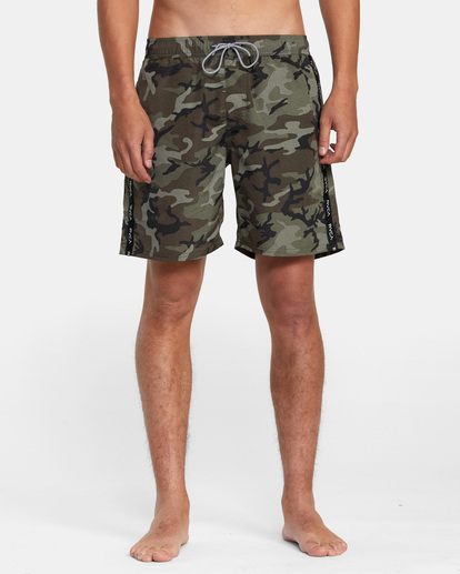 1 VA Standard Issue Elastic Boardshorts 17" Brown AVYBS00201 RVCA