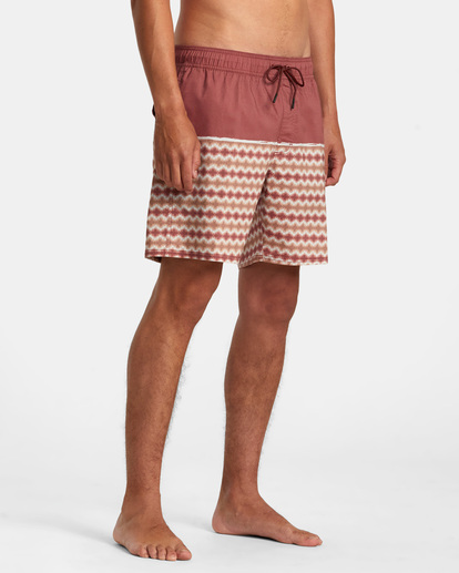 6 County Elastic Waist Boardshorts 17" Orange AVYBS00203 RVCA