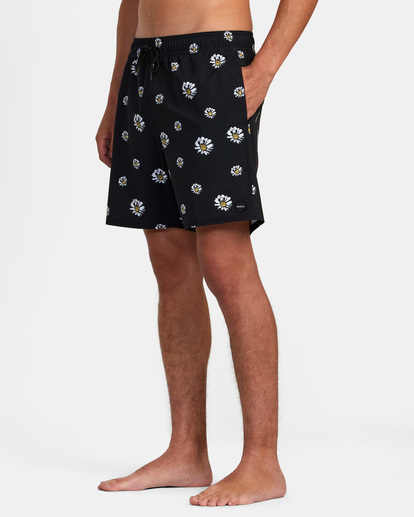 4 VA Pigment - Short de Natación para Hombre Negro AVYBS00204 RVCA