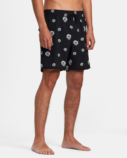 6 VA Pigment - Short de Natación para Hombre Negro AVYBS00204 RVCA