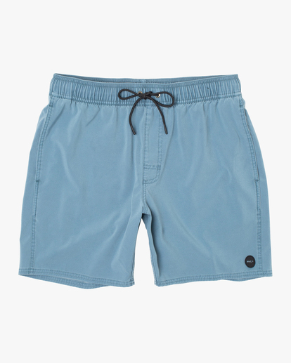 0 VA Pigment Elastic Waist Boardshorts 17" Blue AVYBS00207 RVCA
