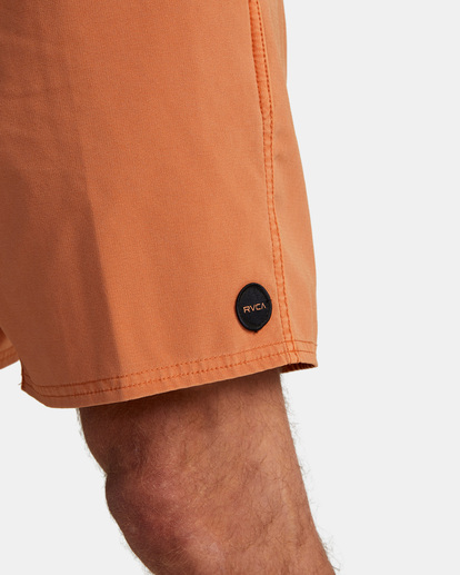 3 VA Pigment Elastic Waist Boardshorts 17" Brown AVYBS00207 RVCA