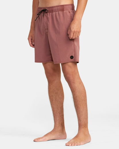 4 VA Pigment Elastic Waist Boardshorts 17" Purple AVYBS00207 RVCA