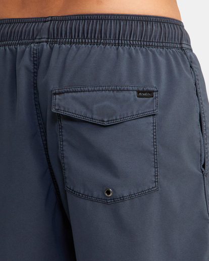 9 VA Pigment Elastic Waist Boardshorts 17" Blue AVYBS00207 RVCA