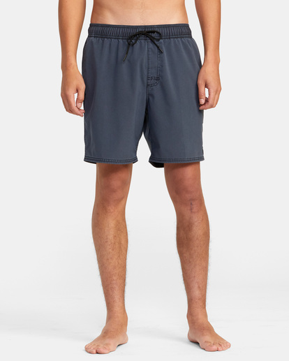 1 VA Pigment Elastic Waist Boardshorts 17" Blue AVYBS00207 RVCA