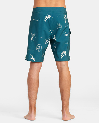 2 Hula Hands Eastern Boardshorts 20" Blue AVYBS00234 RVCA
