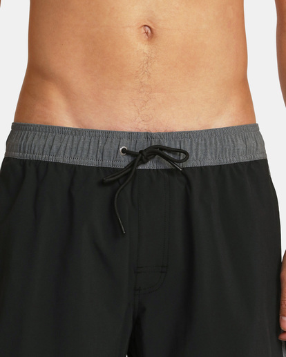 9 Eastern Plus Elastic Boardshorts 17" Black AVYBS00239 RVCA