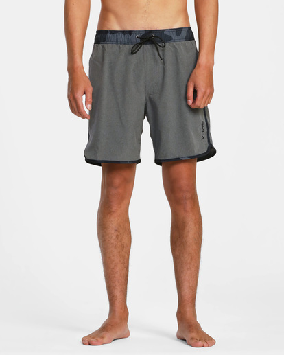 1 Eastern Plus Elastic Boardshorts 17" Grey AVYBS00239 RVCA