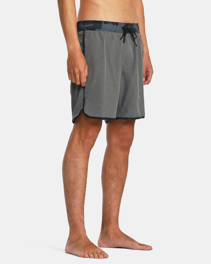 6 Eastern Plus Elastic Boardshorts 17" Grey AVYBS00239 RVCA