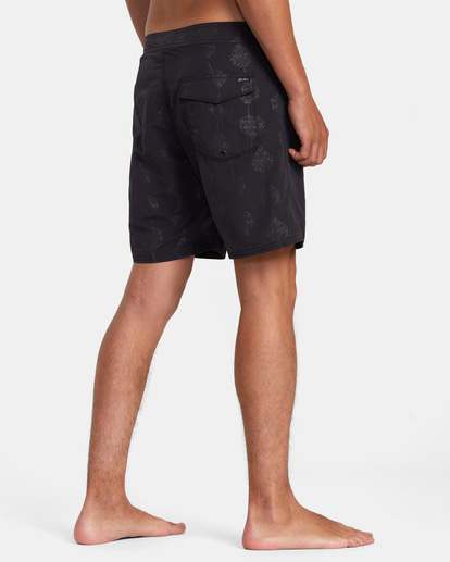 5 Mister Cartoon Smile Boardshorts 18" Black AVYBS00254 RVCA