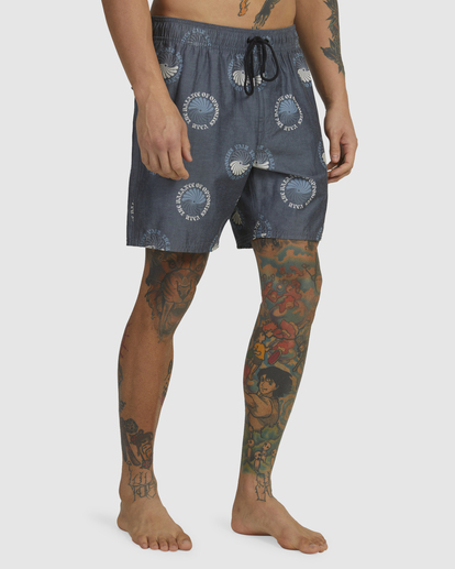 5 Barnes Elastic Waist Boardshorts 17" Black AVYBS00265 RVCA