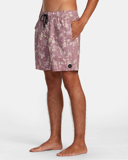 3 Barnes Elastic Waist Boardshorts 17" Purple AVYBS00265 RVCA