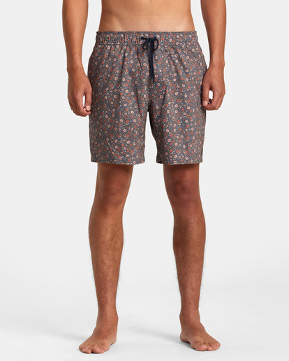 1 Barnes Elastic Waist Boardshorts 17" Blue AVYBS00265 RVCA