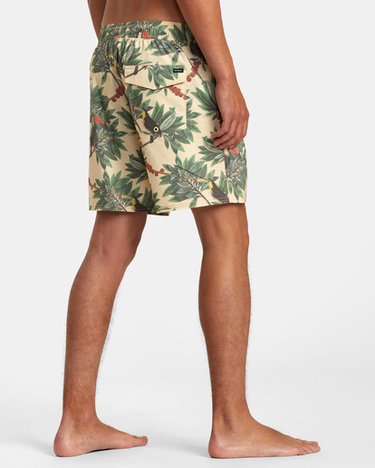 5 Barnes Elastic Waist Boardshorts 17" Yellow AVYBS00265 RVCA